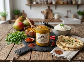 WILDSCHWEIN-HACK-CURRY im Glas (290g) – Exotisch, Fruchtig, Feurig – HANDMADE 