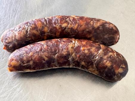2 Stück Bayerische Bauernseufzer – Wild-Rohwurst (Reh & Wildschwein) vakuumverpackt 