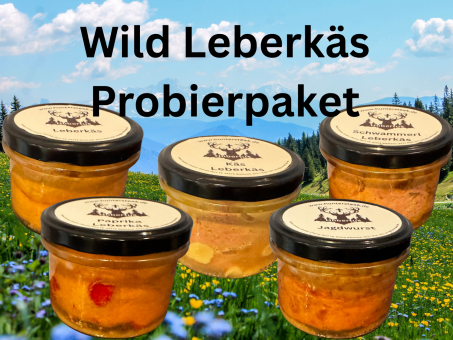 Wild Leberkäs Probierpaket | 5er Set Mix | Regional & Nachhaltig | 5x 200g Glas | Bayerischer Wald 